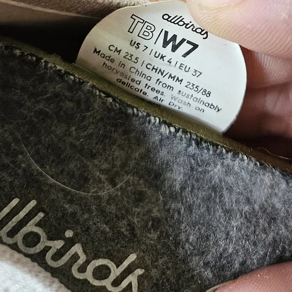Allbirds Womens Tree Breezer Beige Ballet Flats Size 7 - Picture 4 of 6